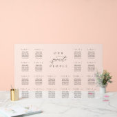 20 Mattierte Acrylsitzkarte Acrylschild (Hochzeit)