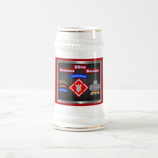20. Mighty Engineer Brigade-Im Flugzeug Bierglas (Mittel)