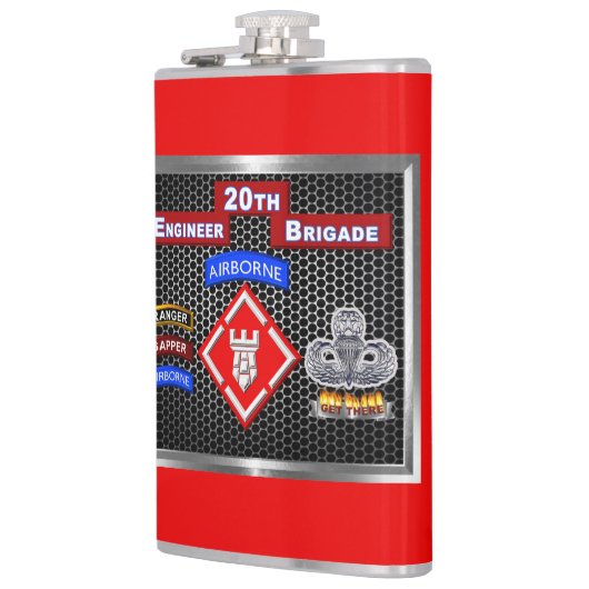 20. Mighty Engineer Brigade-Im Flugzeug Flachmann (Links)