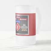 20. Mighty Engineer Brigade-Im Flugzeug Mattglas Bierglas (VorderseiteRechts)
