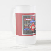 20. Mighty Engineer Brigade-Im Flugzeug Mattglas Bierglas (Vorderseite Links)