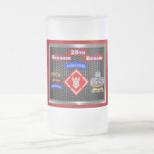 20. Mighty Engineer Brigade-Im Flugzeug Mattglas Bierglas (Mittel)