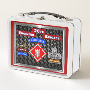 20. Mighty Engineer Brigade-Im Flugzeug Metall Brotdose