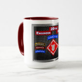 20. Mighty Engineer Brigade-Im Flugzeug Tasse (Vorderseite Links)