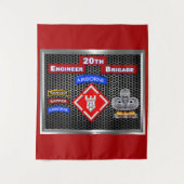 20. Mighty Engineer Brigade-Im Flugzeug Wandteppich (Vorderseite)