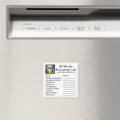 20 Minuten Evakuierungsliste Magnet (In Situ (Geschirrspüler))