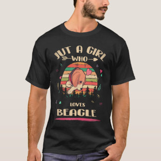 20 Nur ein Mädchen das Beagle liebt T-Shirt