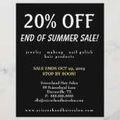 20 OFF Sale Flyer Silver Yellow Lace (Hinten)