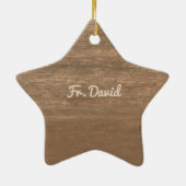 20. Ordination Jubiläum Rose und Rosary Keramik Ornament (Hinten)