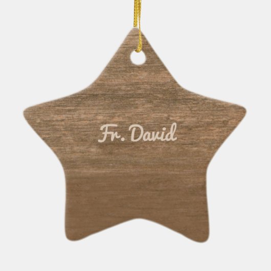 20. Ordination Jubiläum Rose und Rosary Keramik Ornament (Hinten)