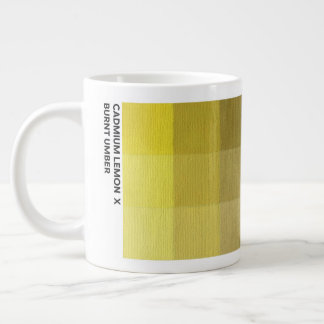 20 oz Cadmium-Lemon x Verbrannte Umbra-Tasse Jumbo-Tasse
