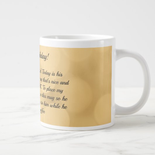 20 oz Grammy Birthday Mug Jumbo-Tasse (Rechts)