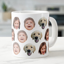 20 Oz Jumbo Family Face 3 Fotos Spezialität Jumbo-Tasse