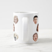 20 Oz Jumbo Family Face 5 Photos Specialty Jumbo-Tasse (Rückseite)
