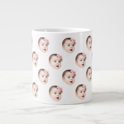 20 Oz Jumbo Niedlich Baby Face Foto Specialty Jumbo-Tasse (Vorderseite)