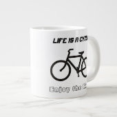 20 oz Jumbo Tasse Bowl, "Life is a Cycle" (Vorderseite Rechts)