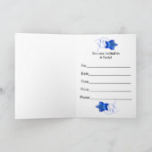 20. Party mit Diskoball und Regenbogen der Sterne Einladung (Innenseite)