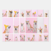 20 Personalisierte Vorlage für FotoCollage Geschenkpapier Set (Vorderseite)