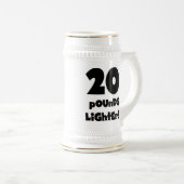20 Pfund leichter Bierglas (VorderseiteRechts)