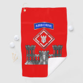 20. Pionierbrigade Airborne Golfhandtuch (Insitu)