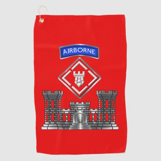 20. Pionierbrigade Airborne Golfhandtuch (Vorderseite)