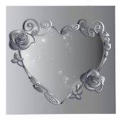 20. Platinum Rose Herzrahmen 4 Foto Würfel (Rechts)