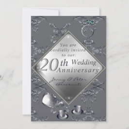 20. Platinum Smaragdjubiläum Einladung