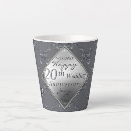 20. Platinum Smaragdjubiläum Latte Tasse
