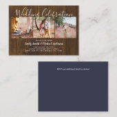 20 Qualitäts-Budget-FOTO Hochzeit lädt KLEINE ein Hinweiskarte (Vorne/Hinten)