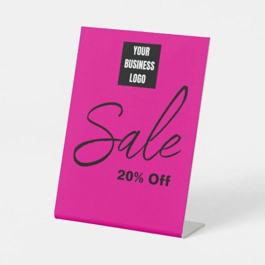 20 % Rabatt auf Werbekostenerstattung mit Firmenlo Sockelschild (Vorderseite)