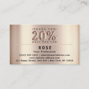 20% Rabatt Logos Dank Rose US-amerikanische Flagge Terminkarte