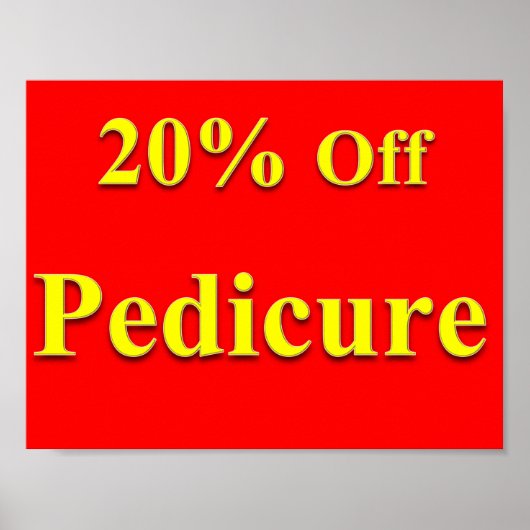 20% Rabatt Pediküre Poster Matt (Vorne)