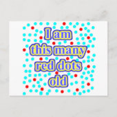 20 rote Punkte alt Postkarte (Vorderseite)