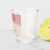 20. Ruby Red Glitter Champagner-Gold Geburtstag Schnapsglas (Rechts)