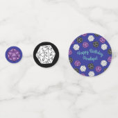 20 Sided Dice DND Games Kindergeburtstag Party Konfetti (Rückseiten)