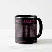 20 Slang Words Niedlich Word Search Tasse (VorderseiteRechts)