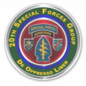 20. Special Forces Group Aufkleber (Vorderseite)