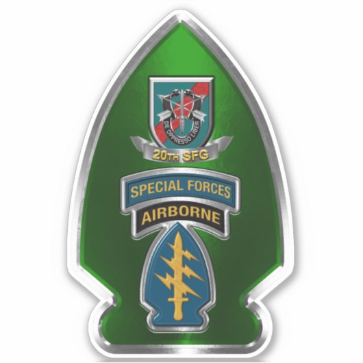 20. Special Forces Group Aufkleber (Vorderseite)