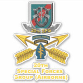 20. Special Forces Group Aufkleber (Vorderseite)