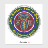 20. Special Forces Group Aufkleber (Blatt)