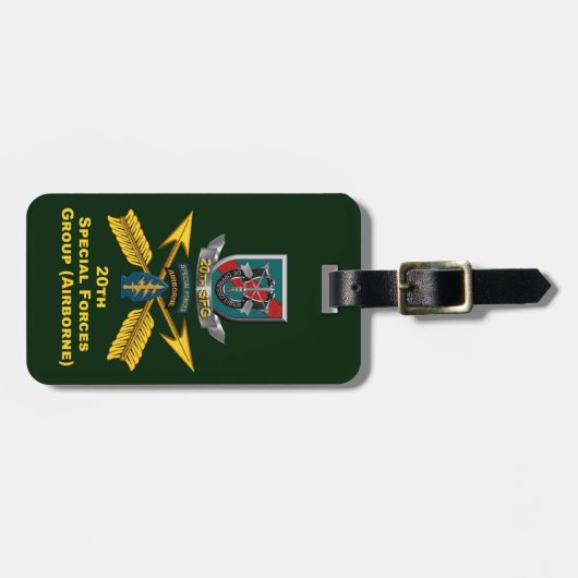 20. Special Forces Group Gepäckanhänger (Vorderseite horizontal)