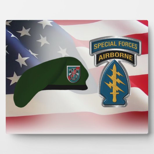 20. Special Forces Group (IM FLUGZEUG) Fotoplatte (Vorderseite)