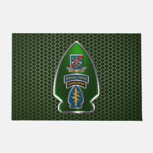 20. Special Forces Group "Im Flugzeug" Fußmatte (Vorderseite)