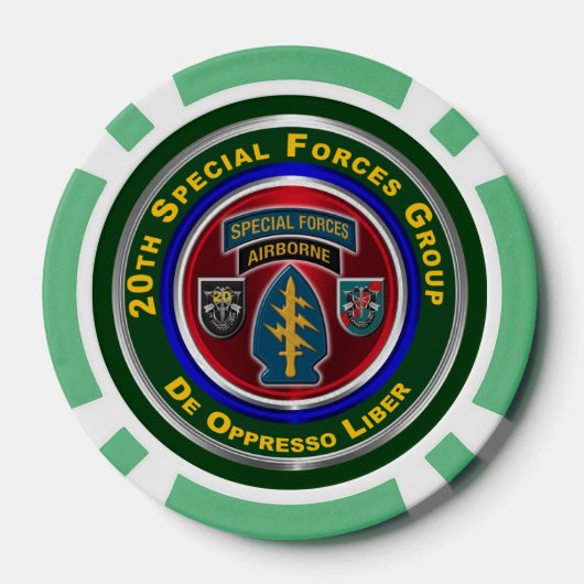 20. Special Forces Group Pokerchips (Rückseite)