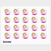 20 STICKER filmen in Niedlichem Pink Princess Ball (Blatt)