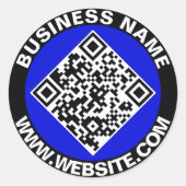 20 Stickers (Custom QR Code for Business Website) (Vorderseite)