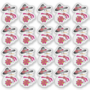 20 Sweet Little Snowman Sticker