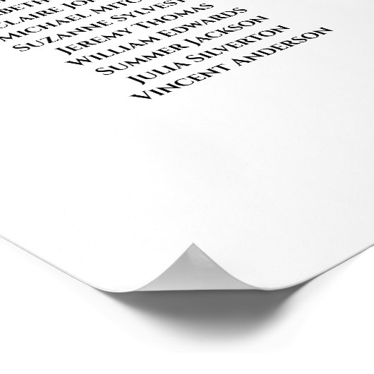 20 Tabelle Rot und Rosa Blumenkarte Poster (Ecke)