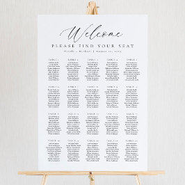 20 Tabellen - Begrüßungsdiagramm Poster