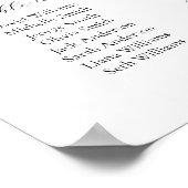 20 Tabellen Einfach Sitzplan finden Poster (Ecke)